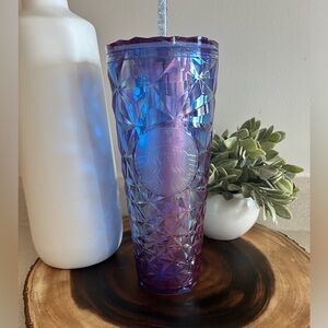 BNWT Starbucks Spring 2024 Iridescent Purple Prism Cup - 24oz VentI